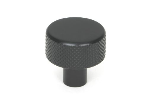 Click Here To Enlarge This Photo Of 46839 From the Anvil Matt Black Brompton Cabinet Knob - 25mm (No rose)