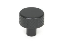 46839 From the Anvil Matt Black Brompton Cabinet Knob - 25mm (No rose)