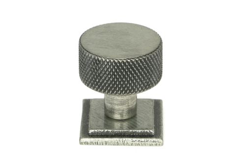 Click Here To Enlarge This Photo Of 46845 From the Anvil Pewter Brompton Cabinet Knob - 25mm (Square)