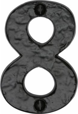 Click Here To Enlarge This Photo Of TC356 8 M.Marcus The Tudor Collection Numeral 8 - 3" Black Iron