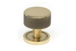 46854 From the Anvil Aged Brass Brompton Cabinet Knob - 32mm (Plain)