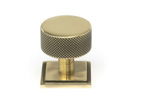 Click Here To Enlarge This Photo Of 46857 From the Anvil Aged Brass Brompton Cabinet Knob - 32mm (Square)