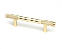 46864 From the Anvil Polished Brass Half Brompton Pull Handle - Small 96mm c/c