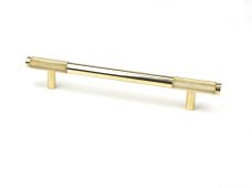 46868 From the Anvil Polished Brass Half Brompton Pull Handle - Medium 160mm c/c