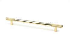 46872 From the Anvil Polished Brass Half Brompton Pull Handle - Large 224mm c/c