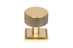 46873 From the Anvil Polished Bronze Brompton Cabinet Knob - 32mm (Square)
