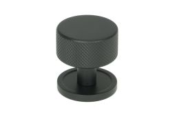 46878 From the Anvil Matt Black Brompton Cabinet Knob - 32mm (Plain)