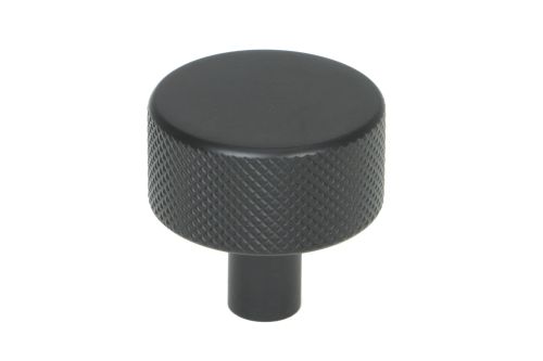 Click Here To Enlarge This Photo Of 46879 From the Anvil Matt Black Brompton Cabinet Knob - 32mm (No rose)