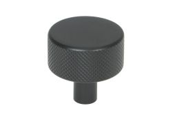 46879 From the Anvil Matt Black Brompton Cabinet Knob - 32mm (No rose)
