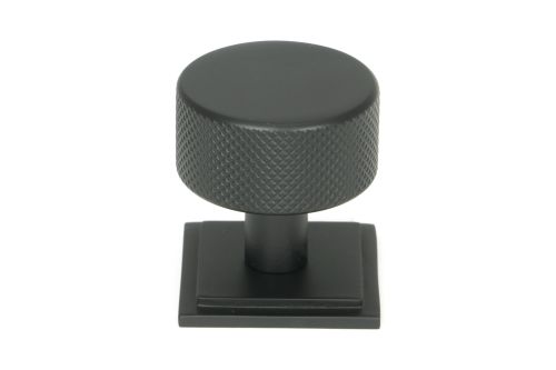 Click Here To Enlarge This Photo Of 46881 From the Anvil Matt Black Brompton Cabinet Knob - 32mm (Square)