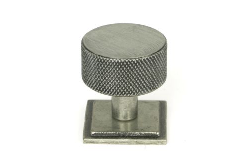 Click Here To Enlarge This Photo Of 46885 From the Anvil Pewter Brompton Cabinet Knob - 32mm (Square)