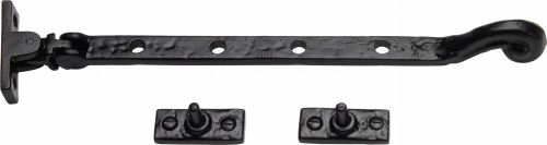 Click Here To Enlarge This Photo Of TC380 254 M.Marcus The Tudor Collection Casement Window Stay 10" Black Iron