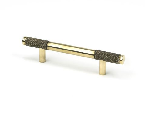 Click Here To Enlarge This Photo Of 46924 From the Anvil Aged Brass Half Brompton Pull Handle - Small 96mm c/c