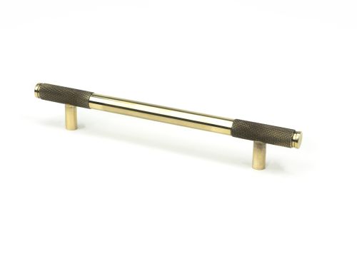 Click Here To Enlarge This Photo Of 46925 From the Anvil Aged Brass Half Brompton Pull Handle - Medium 160mm c/c