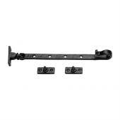 TC380 305 M.Marcus The Tudor Collection Casement Window Stay 12" Black Iron