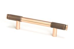 46936 From the Anvil Polished Bronze Half Brompton Pull Handle - Small 96mm c/c