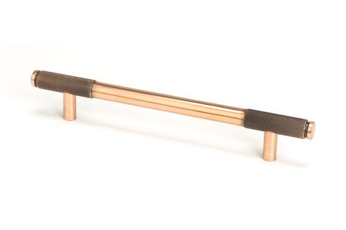 Click Here To Enlarge This Photo Of 46937 From the Anvil Polished Bronze Half Brompton Pull Handle - Medium 160mm c/c