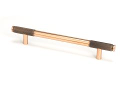46937 From the Anvil Polished Bronze Half Brompton Pull Handle - Medium 160mm c/c