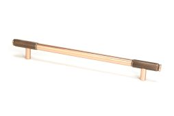 46938 From the Anvil Polished Bronze Half Brompton Pull Handle - Large 224mm c/c