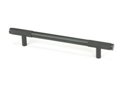 46943 From the Anvil Matt Black Half Brompton Pull Handle - Medium 160mm c/c