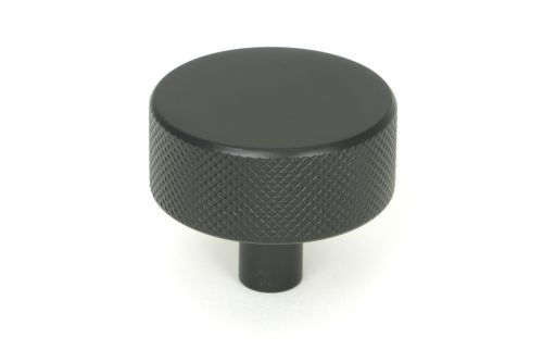 Click Here To Enlarge This Photo Of 47085 From the Anvil Matt Black Brompton Cabinet Knob - 38mm (No rose)