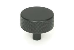 47085 From the Anvil Matt Black Brompton Cabinet Knob - 38mm (No rose)