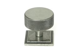 47091 From the Anvil Pewter Brompton Cabinet Knob - 38mm (Square)