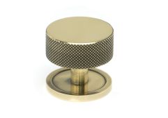 47137 From the Anvil Aged Brass Brompton Cabinet Knob - 38mm (Plain)