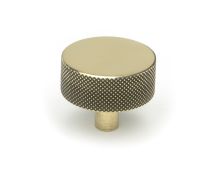47138 From the Anvil Aged Brass Brompton Cabinet Knob - 38mm (No rose)