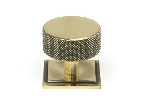 Click Here To Enlarge This Photo Of 47140 From the Anvil Aged Brass Brompton Cabinet Knob - 38mm (Square)