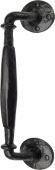TC384 M.Marcus The Tudor Collection Door Pull Handle Offset Black Iron
