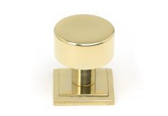 50294 From the Anvil Polished Brass Kelso Cabinet Knob - 25mm (Square)