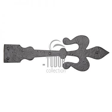 Click Here To Enlarge This Photo Of TC410 400 M.Marcus The Tudor Collection Dummy Strap Hinge 15 ¾" Black Iron