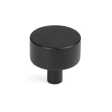 Click Here To Enlarge This Photo Of 50341 From the Anvil Matt Black Kelso Cabinet Knob - 32mm (No rose)