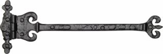 TC415 M.Marcus The Tudor Collection Ornate Coronate Hinge Black Iron