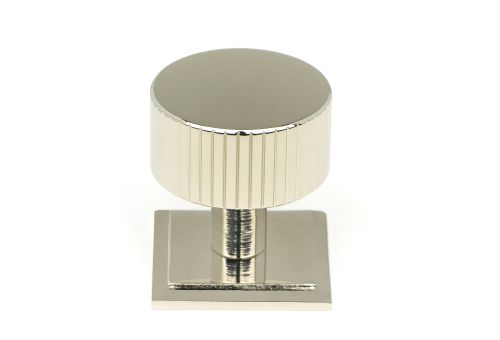 Click Here To Enlarge This Photo Of 50394 From the Anvil Polished Nickel Judd Cabinet Knob - 32mm (Square)