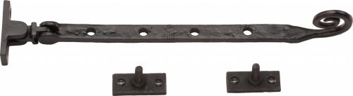 Click Here To Enlarge This Photo Of TC480 254 M.Marcus The Tudor Collection Casement Window Stay Monkey Tail Pattern 10" Black Iron
