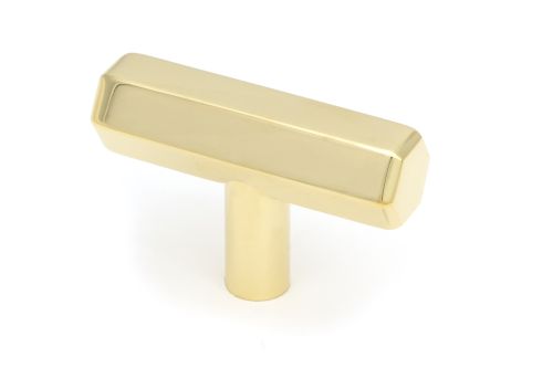Click Here To Enlarge This Photo Of 50491 From the Anvil Polished Brass Kahlo T-Bar Cabinet Knob