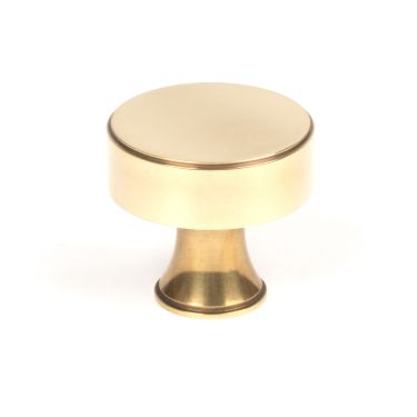 Click Here To Enlarge This Photo Of 50500 From the Anvil Aged Brass Scully Cabinet Knob - 38mm