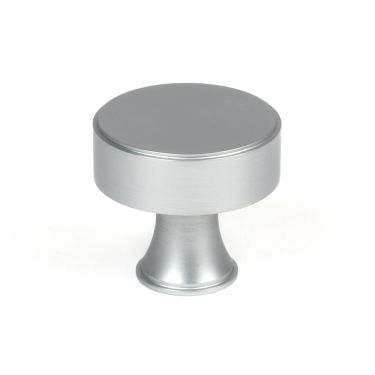Click Here To Enlarge This Photo Of 50542 From the Anvil Satin Chrome Scully Cabinet Knob - 38mm