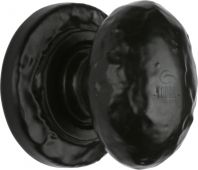 TC534 32 M.Marcus The Tudor Collection Cabinet Knob Rustic Oval Design 32mm Black Iron