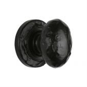 TC534 38 M.Marcus The Tudor Collection Cabinet Knob Rustic Oval Design 38mm Black Iron