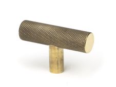 50569 From the Anvil Aged Brass Brompton T-Bar Cabinet Knob