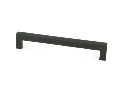 50737 From the Anvil Matt Black Albers Pull Handle - Medium 160mm c/c