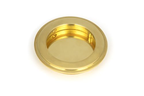 Click Here To Enlarge This Photo Of 47166 From the Anvil Polished Brass 75mm Art Deco Round Pull