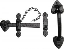 TC565 M.Marcus The Tudor Collection Suffolk Latch Black Iron