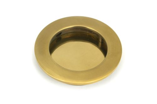 Click Here To Enlarge This Photo Of 48323 From the Anvil Aged Brass 75mm Plain Round Pull