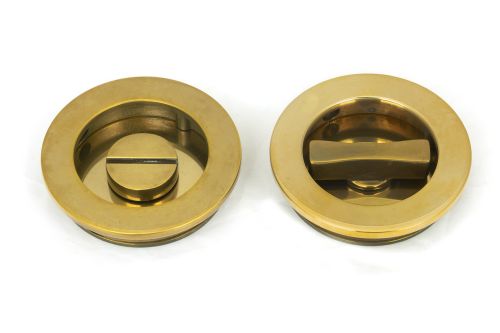 Click Here To Enlarge This Photo Of 48330 From the Anvil Aged Brass 60mm Plain Round Pull - Privacy Set