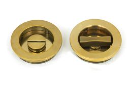 48330 From the Anvil Aged Brass 60mm Plain Round Pull - Privacy Set