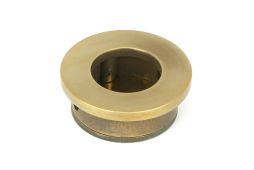 48333 From the Anvil Aged Brass 34mm Round Finger Edge Pull